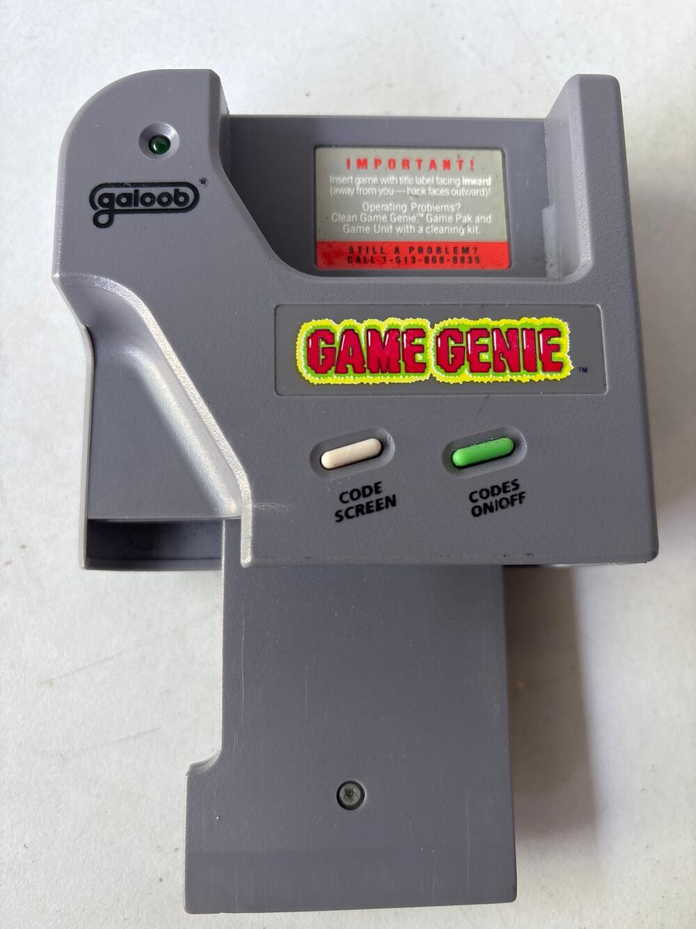 Nintendo GameBoy Game Genie with Book Galoob 7359 original